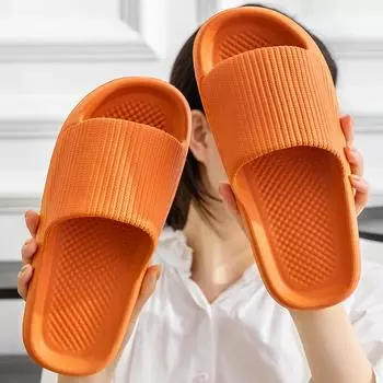 «Летние нескользящие тапочки для ванной с мягкой подошвой и дезодорирующим эффектом» 40/41 розовый