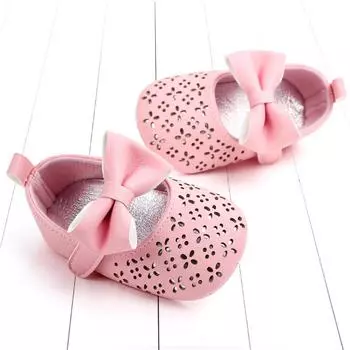 Летние Нескользящие туфли принцессы с мягкой подошвой для маленьких девочек, детская обувь из искусственной кожи 0-6m золотой