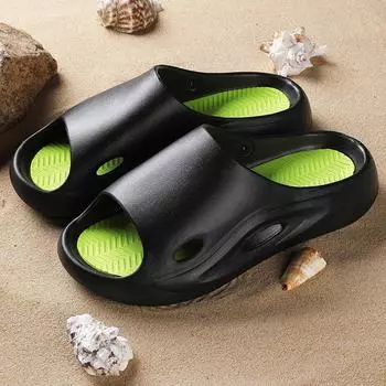 Летние нескользящие уличные сандалии, однотонные однотонные тапочки, домашние мужские тапочки, повседневная обувь 38/39 белый