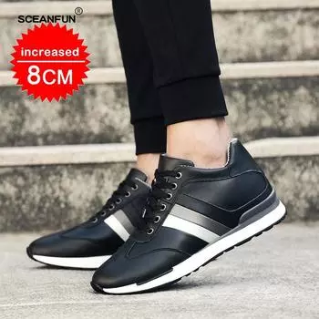 Летние невидимые внутренние мужские кроссовки для увеличения роста 8 см модные дышащие повседневные кроссовки Zapatillas De Hombre дизайнер 37