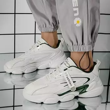 Летние низкие мужские туфли в гонконгском стиле ins super fire dad shoes дышащие маленькие белые туфли универсальные повседневные туфли для сноуборда спортивная обувь 39