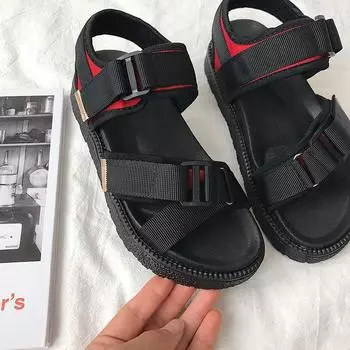 Летние новинки 2024 года в европейском и американском стиле, на толстой подошве, цветные пляжные туфли, женские сандалии на платформе, Zapatos De Mujer 35