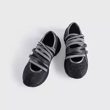 Летние новые балетки женские плоские повседневные одинарные туфли с вырезом и ремешком спортивная обувь 35