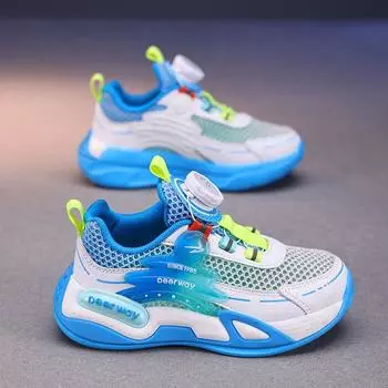 Летние новые детские сетчатые туфли и спортивная обувь для мальчиков Size28 ,Foot Length17.5cm чёрный