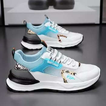 Летние новые дышащие мужские туфли, дизайнерские инновационные модные мужские спортивные тренировочные туфли с мягкой подошвой, кроссовки для бега, теннисные туфли, кроссовки 39 синий