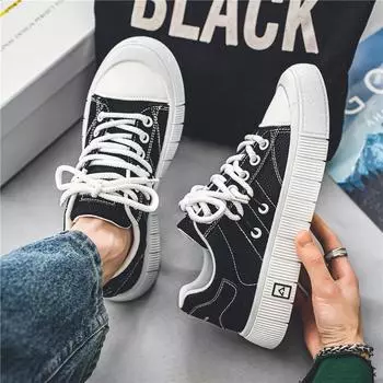 Летние новые дышащие низкие парусиновые туфли на плоской подошве со шнуровкой повседневные туфли для мужчин обувь в студенческом стиле студенческие модные мужские туфли 39