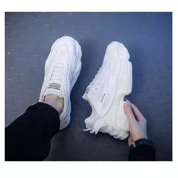 Летние новые дышащие сетчатые кроссовки универсальные внутренние увеличивающие рост повседневные кроссовки для бега 39