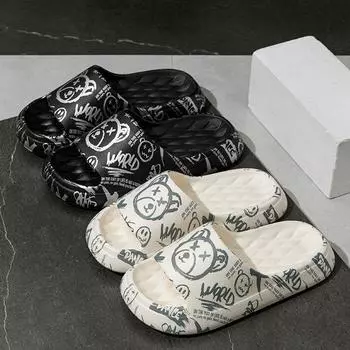 Летние новые модные нескользящие тапочки из ЭВА 36 чёрный