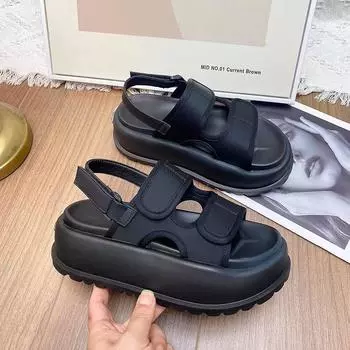 Летние новые модные пляжные сандалии женские с сандалиями 35