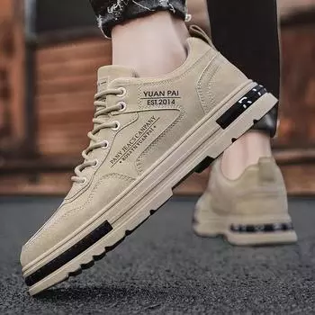 Летние новые модные тенденции, уличные мужские ботинки с плоским дном и высоким верхом, удобная и легкая рабочая обувь 39