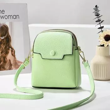 Летние новые мягкие кожаные сумки для телефонов, женские сумки-кошельки, модные женские сумки через плечо, универсальные сумки через плечо