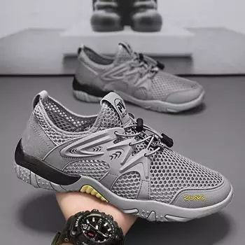 Летние новые мужские сандалии 2024 года для активного отдыха на открытом воздухе, походная обувь, стильные пляжные, модные спортивные, открытые, забродные туфли 39 чёрный