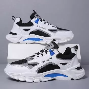 Летние новые мужские спортивные кроссовки 2024 года, дышащие и легкие кроссовки для бега, удобные сетчатые мужские кроссовки большого размера 38