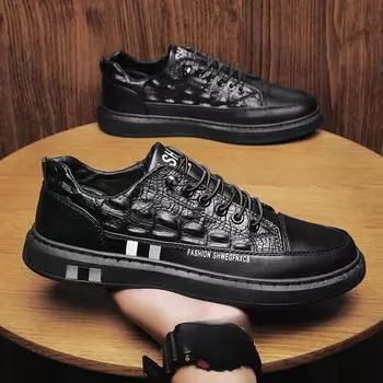 Летние новые мужские туфли Flow Casual Board Shoes Осенние туфли Удобные модные туфли с круглым носком Белые туфли 39