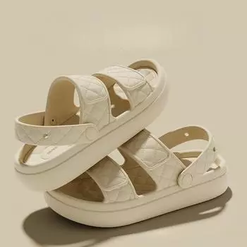 Летние новые нескользящие тапочки EVA с мягкой подошвой 36 белый