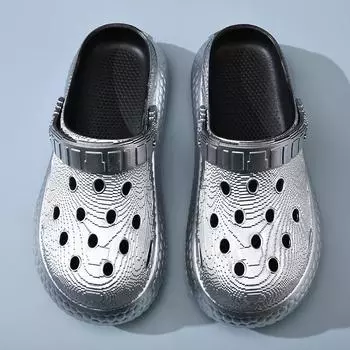 Летние новые парные эва туфли с отверстиями универсальные повседневные легкие толстоподошвенные нескользящие износостойкие пляжные сандалии мужские 36-37