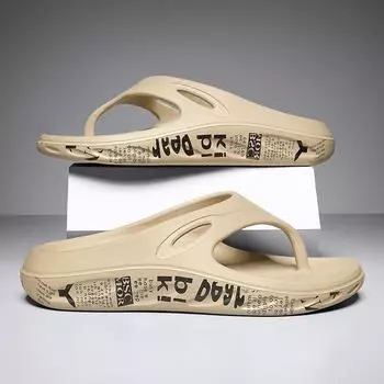 Летние новые пары тапочек модный тренд наступайте на дерьмо шлепанцы мужчины и женщины носят педали повседневная пляжная обувь 36-37 чёрный