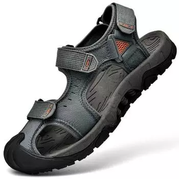 Летние новые пляжные туфли Baotou мужские туфли нескользящие для пешего туризма дышащие уличные для ходьбы по ручьям спортивные и для отдыха мужские сандалии 38