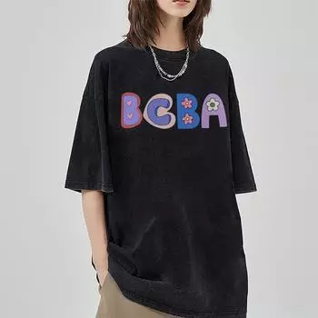 Летние новые повседневные футболки, винтажная футболка большого размера, женская уличная одежда 90-х годов, рубашка с коротким рукавом и графическим принтом для девочек S
