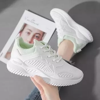 Летние новые спортивные женские кроссовки Alpha Small Coconut кроссовки для бега All-match Breathable Single Mesh Shoes Women 35