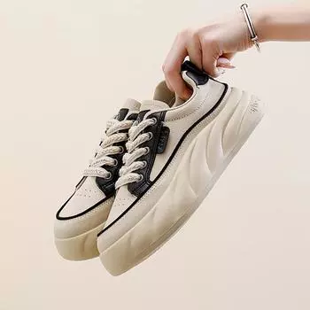 Летние новые стильные белые туфли для студенток, универсальные повседневные, дышащие, модные, нескользящие повседневные туфли 35