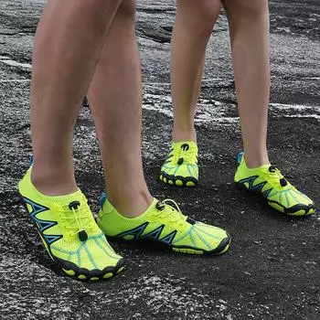 Летние новые туфли для альпинизма, рыбалки, ручья, для мужчин, для занятий йогой, фитнесом, бега, быстросохнущие, с пятью пальцами, для женщин 36