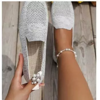 Летние новые туфли на плоской подошве с круглым носком для женщин, повседневная обувь в спортивном стиле с неглубоким носком для женщин 35 чёрный