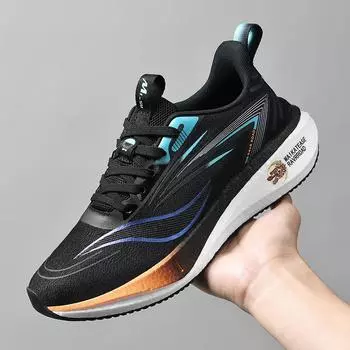 Летние новые ультралегкие кроссовки для бега спортивная обувь дышащая амортизирующая мягкая подошва студенческие легкие кроссовки мужская обувь 35