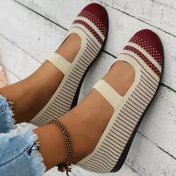 Летние новые женские туфли на плоской подошве 2024 года, модные дышащие и удобные туфли с круглым носком из сетки для женщин 36 чёрный