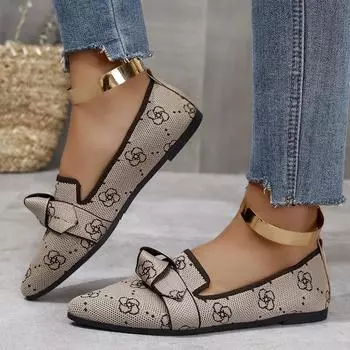 Летние новые женские туфли на плоской подошве, мягкие трикотажные, удобные и дышащие, подходят женщинам среднего возраста для работы в сфере туризма 35 чёрный