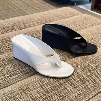 Летние новые женские туфли с острым носком на толстом каблуке с покатым носком, модные и удобные повседневные женские сандалии Zapatos Mujer 35 белый