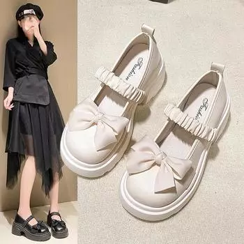 Летние новые женские туфли в классическом стиле с мягкой подошвой из кожи 35 чёрный