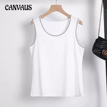 Летние новые животы для женщин больших размеров с тонким жилетом XL чёрный