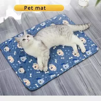 Летние охлаждающие коврики для домашних животных, переносные ледяные коврики для сна для маленьких, средних и больших собак, дышащая кровать для сна для собак, аксессуары для домашних животных S 40X30cm