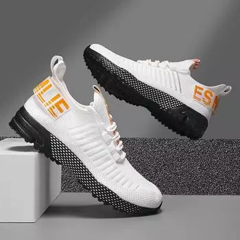 Летние оригинальные мужские кроссовки с сеткой, повседневные, для бега, с мягкой подошвой, легкие, для тенниса, модные, универсальные, для фитнеса, большого размера 40 чёрный