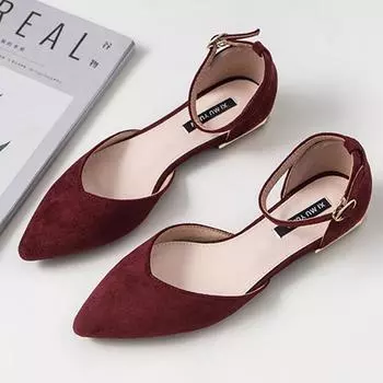 Летние остроносые босоножки на низком каблуке, женские, весенние, на каблуках, с ремешком, детские туфли, черные рабочие туфли, обувь для девочек 34