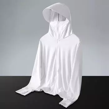 Летние пальто с защитой от ультрафиолета и солнца, Мужская ультралегкая спортивная одежда, верхняя одежда с капюшоном, мужская ветровка, повседневные куртки M белый
