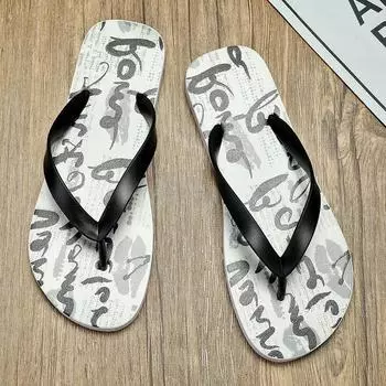 Летние парные тапочки. Летняя обувь для отдыха. Мужская пляжная обувь. Удобная мужская обувь. Уличные мужские римские тапочки. Шлепанцы. Шлепанцы. 36 чёрный