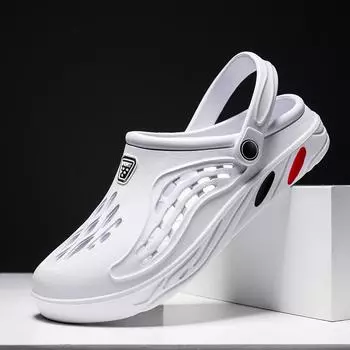 Летние пары больших размеров, уличная обувь с отверстиями, модные повседневные мужские и женские дышащие нескользящие легкие удобные пляжные сандалии 42