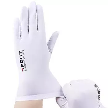 Летние перчатки мужские ледяные шелковые солнцезащитные перчатки для вождения перчатки для рыбалки с полным пальцем