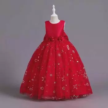 Летние платья принцессы для девочек — модели пачки и многое другое для детей среднего и старшего возраста вино красного