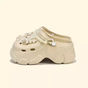 Летние пляжные сандалии, женские повседневные тапочки, дышащие садовые сандалии, нескользящая обувь цвета морской волны 35-36 бронзовый