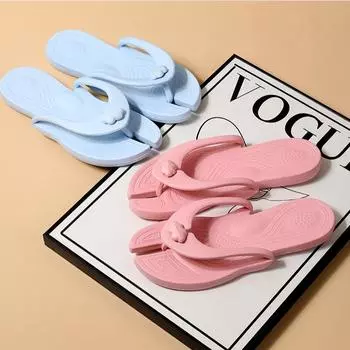 Летние пляжные шлепанцы на толстой подошве для женщин и мужчин: Стильная одежда для отдыха на открытом воздухе для пар 39-40 темно-синий