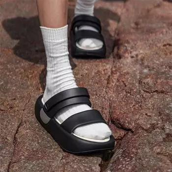 Летние пляжные тапочки ЭВА с мягкой подошвой, летние сандалии на платформе, 100% ЭВА, модные повседневные сандалии для женщин, скользящие 35-36 зелёный