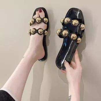 Летние пляжные женские тапочки для улицы, тапочки для дома, мягкие однотонные тапочки из ЭВА, нескользящая обувь, женские и мужские сандалии 36 чёрный