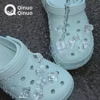 Летние подвески для обуви Xiaohongshu Ice-Inspired - съемные аксессуары на тему еды