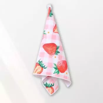 Летние полотенца для посуды с фруктами и лимоном, кухонные полотенца с принтом из клубники и лимона, впитывающие полотенца для посуды, уборка дома, кухонные принадлежности