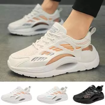 Летние полые сандалии, дышащая обувь для папы, модная обувь на платформе, мужская обувь 39 белый/синий