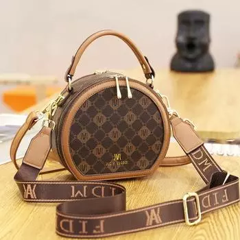 Летние популярные маленькие круглые сумки для девочек, новые повседневные женские сумки, модные женские сумки через плечо, круглые кошельки, сумки через плечо