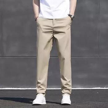 Летние повседневные брюки для мужской весны и осени Новые прямые свободные брюки для деловых брюк Универсальные мужские брюки 28